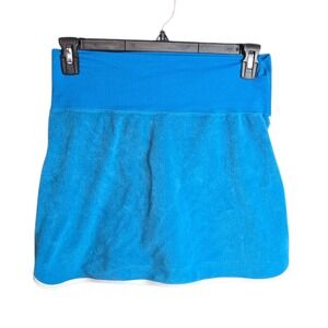 Aerie‎ OFFLINE Blue Terry Cloth Skort Tennis Skirt White Trim Large L